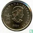 Canada 25 cents 2007 (colourless) "Vancouver 2010 Winter Olympics - Alpine skiing" - Image 1