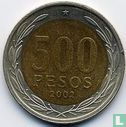 Chili 500 pesos 2002 (type 1) - Image 1