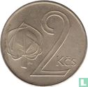 Czechoslovakia 2 koruny 1991 (Kremnica) - Image 2