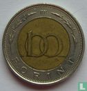Hongrie 100 forint 1996 (bimétal) - Image 2