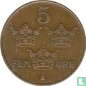 Suède 5 öre 1920 - Image 2