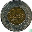 Croatie 25 kuna 1999 "Euro Currency introduction in countries in European Union" - Image 2