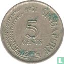 Singapore 5 cents 1971 - Image 1