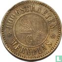 België 20 centimes ND (1886-1927) Rijksweldadigheidskolonies Hoogstraten en Merksplas - Afbeelding 1