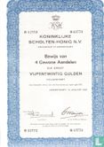 Koninklijke Scholten Honig Bewijs van 4 gewone aandelen - Image 1