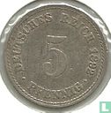Empire allemand 5 pfennig 1892 (A) - Image 1