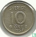 Sweden 10 öre 1957 - Image 1