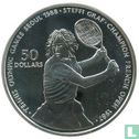 Niue 50 dollars 1987 (PROOF) "1988 Summer Olympics in Seoul - Steffi Graf" - Image 2