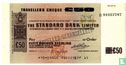 Travellers Cheque The Standard Bank Limited, 50 pond - Afbeelding 1