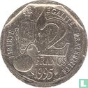 France 2 francs 1995 "100th anniversary Death of Louis Pasteur" - Image 1