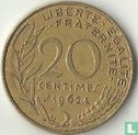 Frankrijk 20 centimes 1962 - Afbeelding 1