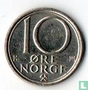 Norwegen 10 Øre 1989 - Bild 2