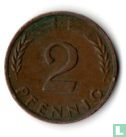 Allemagne 2 pfennig 1961 (D) - Image 2