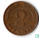 Allemagne 2 pfennig 1962 (G) - Image 2
