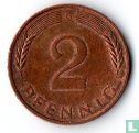 Germany 2 pfennig 1989 (G) - Image 2