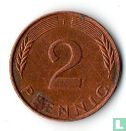 Allemagne 2 pfennig 1989 (F) - Image 2