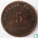 België 5 centimes 1833 Monnaie Fictive, Aalst - Image 2