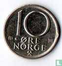 Norvège 10 øre 1980 (avec étoile) - Image 2