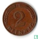 Duitsland 2 pfennig 1966 (G) - Afbeelding 2