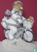 Kerstbeer op fiets - Afbeelding 2