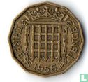 Verenigd Koninkrijk 3 pence 1956 - Afbeelding 1