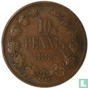 Finlande 10 penniä 1889 - Image 1