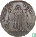 Frankrijk 5 francs AN 8 (K) - Afbeelding 2