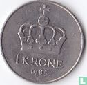 Norvège 1 krone 1985 - Image 1