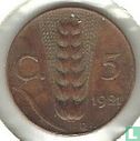 Italie 5 centimes 1921 - Image 1