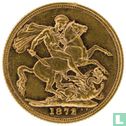 United Kingdom 1 sovereign 1872 (St. George) - Image 1