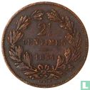 Luxemburg 2½ centimes 1854 (met serif) - Afbeelding 1