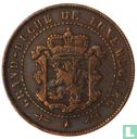 Luxembourg 2½ centimes 1854 (with serif) - Image 2