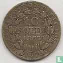 États pontificaux 10 soldi 1867 (XXII) - Image 1