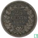 Niederlande 25 Cent 1849 (Typ 1) - Bild 1