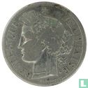 France 2 francs 1871 (K - sans légende) - Image 2