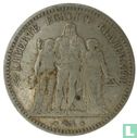 France 5 francs 1848 (Hercules - BB) - Image 2