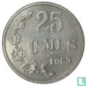 Luxemburg 25 Centime 1963 (Wendeprägung) - Bild 1