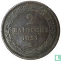 États pontificaux 2 baiocchi 1851 (V B) - Image 1