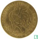 Frankrijk 10 francs 1908 - Afbeelding 1