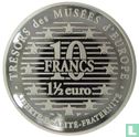 France 10 francs / 1½ euro 1996 (PROOF) "The Thinker by Auguste Rodin" - Image 2