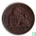 België 2 centimes 1874 (smal jaartal) - Afbeelding 2