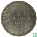 France 5 francs 1875 (K) - Image 1