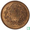 Luxemburg 5 centimes 1854 - Afbeelding 1