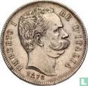 Italië 5 lire 1878 (Umberto I) - Afbeelding 1
