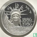 Frankrijk 100 francs 1986 (Piedfort - Zilver) "Centenary Statue of Liberty 1886 - 1986" - Afbeelding 2
