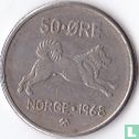 Norwegen 50 Øre 1968 - Bild 1
