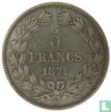 France 5 francs 1871 (Ceres) - Image 1