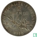 Frankrijk 2 francs 1918 - Afbeelding 1