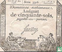Frankreich 50 Sols 1793