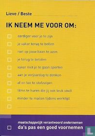B004767 - CNV "Ik Neem Me Voor Om:..."